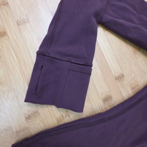 Lululemon Define Jacket (Exhale) Bordeaux Red Size 6 Rare Lace Mesh Back - Picture 5 of 8